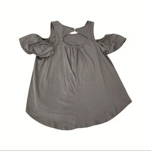 “Others Follow” Cold Shoulder Ruffled Top - NWT